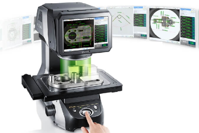 Dimensional check by Keyence image measuring system | Boly Metal